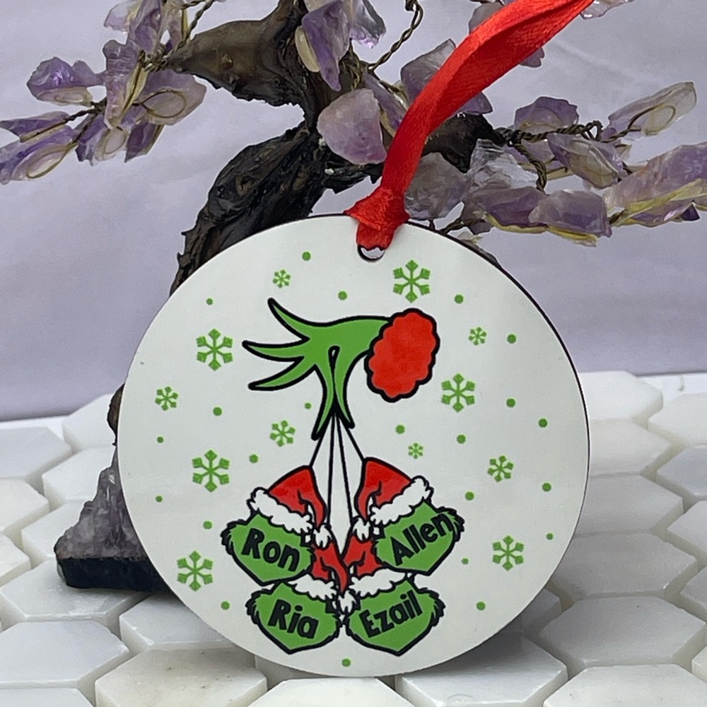 Grinch Personalized Ornament
